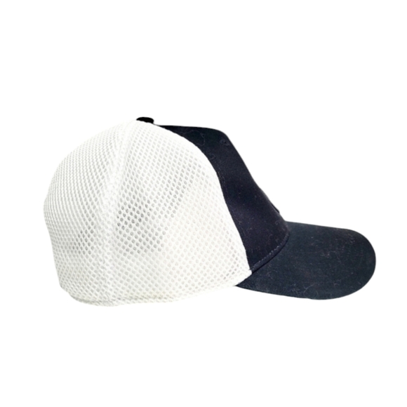 Outdoor Cap Black & White Soft Mesh Nitro Gear & Axle Baseball Hat/Cap - Picture 3 of 8